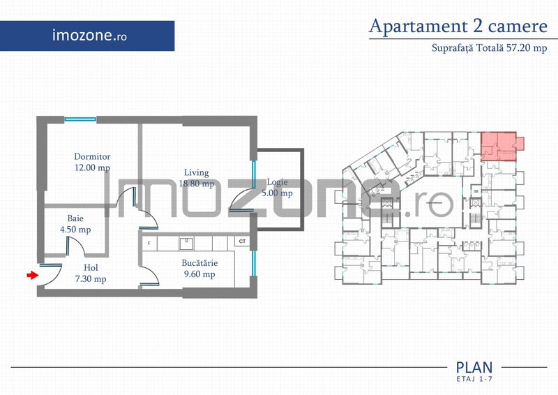 Militari Apartament 2 Camere  58 mp  Bloc Nou Metrou Pacii / Preciziei